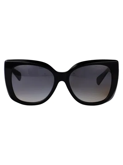 Tiffany & Co Black Acetate Sunglasses In Purple