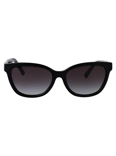 Tiffany & Co Black Acetate Sunglasses In Gold