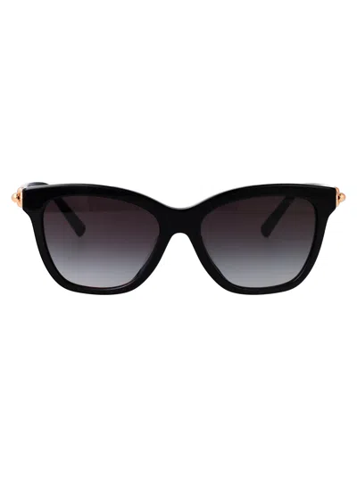 TIFFANY & CO TIFFANY & CO BLACK GREY GRADIANT ACETATE SUNGLASSES