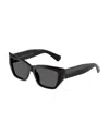 Tiffany & Co . Bold Cat-eye Sunglasses With Thick Black Frames In Black