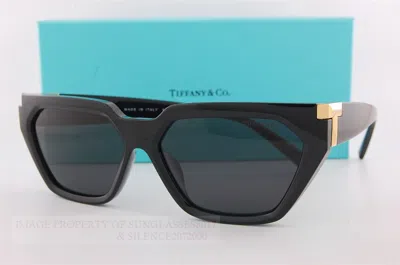 Pre-owned Tiffany & Co Brand . Sunglasses Tf 4205u 8001s4 Black/dark Grey For Women In Gray