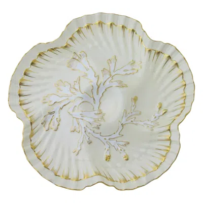 Pre-owned Tiffany & Co Brownfield's For Mpany Porcelain Oyster Plate In Gray