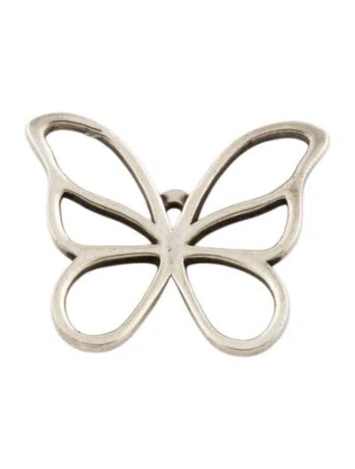 Pre-owned Tiffany & Co Butterfly Pendant Necklace, 1" In Multi