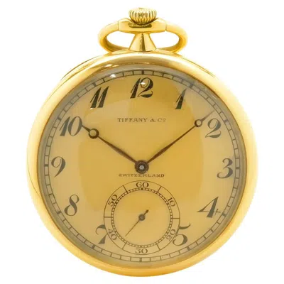Pre-owned Tiffany & Co . By Agassiz 18 Karat Yellow Gold 1922 Pocket Watch