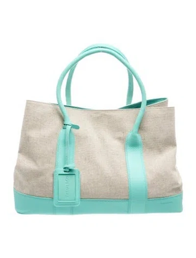 Pre-owned Tiffany & Co Canvas Top Handle Bag