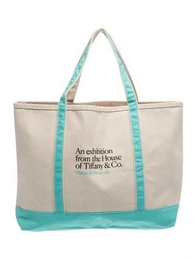 Pre-owned Tiffany & Co Canvas Tote In Blue