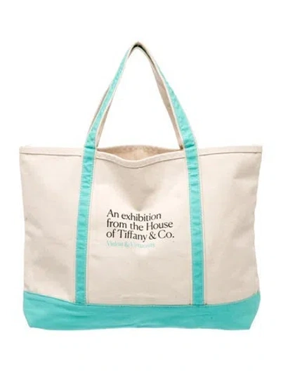 Pre-owned Tiffany & Co Canvas Tote In Neutral