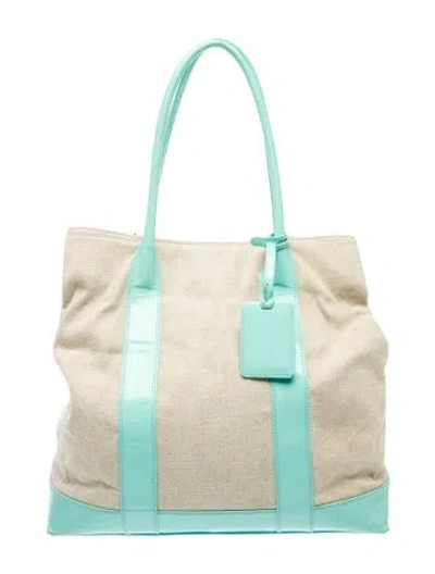Pre-owned Tiffany & Co Canvas Weekender Bag In Multi