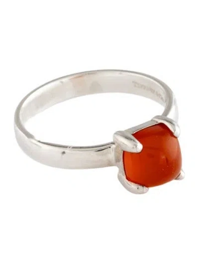 Pre-owned Tiffany & Co Carnelian Sugar Stacks Ring In Multi