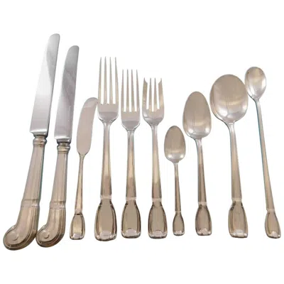 Pre-owned Tiffany & Co Castilian By  Sterling Silver Flatware Set 12 Service 126 Pcs Dinner In Sand