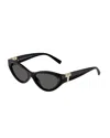 Tiffany & Co . Cat-eye Sunglasses With Black Frame In Black