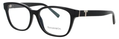 Tiffany & Co . Cat-eye Acetate Eyeglasses With Crystal Accent In 8361 - Black / Demo