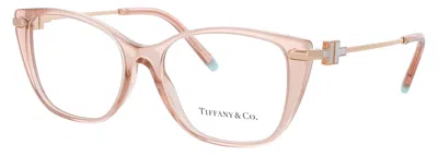 Tiffany & Co . Cat-eye Acetate Metal Eyeglasses In Pink