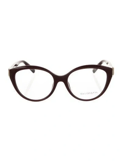 Pre-owned Tiffany & Co Cat-eye Eyeglasses In Red