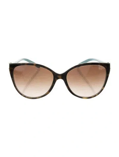 Pre-owned Tiffany & Co Cat-eye Gradient Sunglasses In Black
