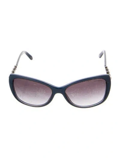 Pre-owned Tiffany & Co Cat-eye Gradient Sunglasses In Blue