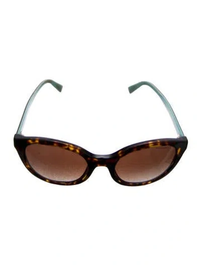 Pre-owned Tiffany & Co Cat-eye Gradient Sunglasses In Brown