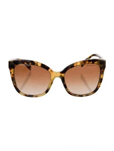 Pre-owned Tiffany & Co Cat-eye Gradient Sunglasses In Brown