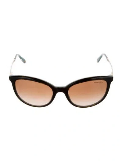 Pre-owned Tiffany & Co Cat-eye Gradient Sunglasses In Brown