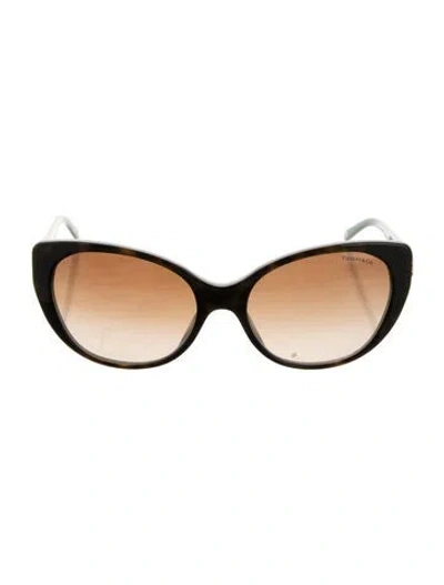 Pre-owned Tiffany & Co Cat-eye Gradient Sunglasses In Brown