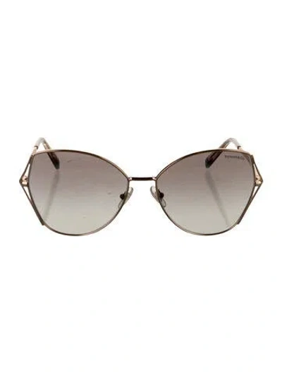 Pre-owned Tiffany & Co Cat-eye Mirrored Sunglasses In Pink