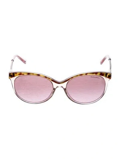 Pre-owned Tiffany & Co Cat-eye Mirrored Sunglasses In Purple
