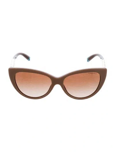 Pre-owned Tiffany & Co Cat-eye Tinted Sunglasses In Pink