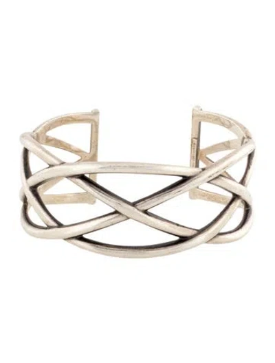 Pre-owned Tiffany & Co Celtic Knot Cuff Bracelet, 6.5" In Multicolor