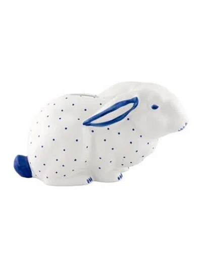 Pre-owned Tiffany & Co Ceramic Bunny Coin Bank In Multi