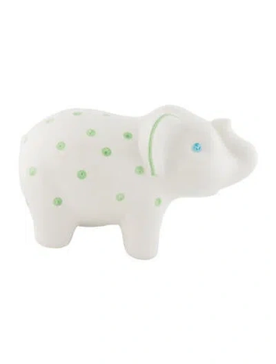 Pre-owned Tiffany & Co Ceramic Elephant Coin Bank In Multi