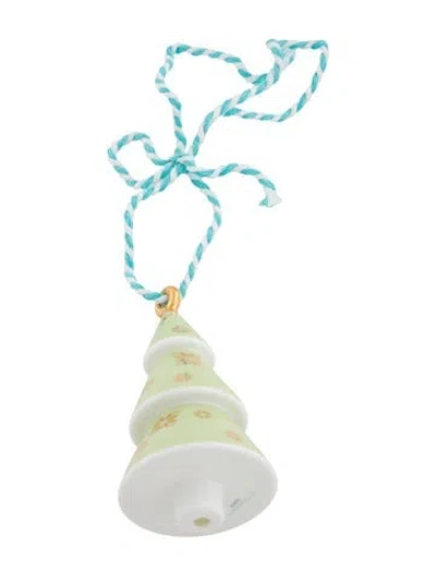 Pre-owned Tiffany & Co Ceramic Holiday Tree Ornament In Green