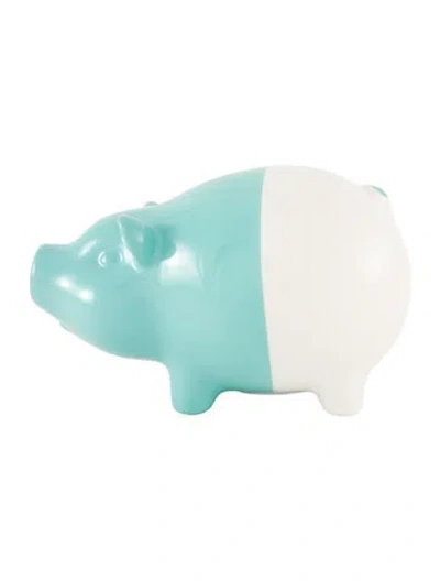 Pre-owned Tiffany & Co Ceramic Piggy Bank In Blue
