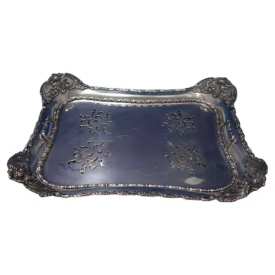 Pre-owned Tiffany & Co Chrysanthemum By Tiffany And Co Sterling Silver Asparagus Serving Tray '#6475'