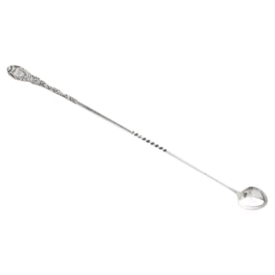 Pre-owned Tiffany & Co Chrysanthemum By Tiffany Sterling Silver Claret Ladle Twist Handle In Red