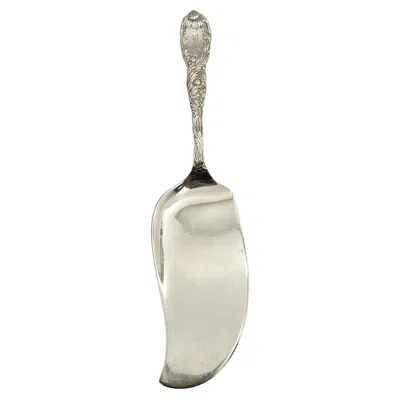 Pre-owned Tiffany & Co Chrysanthemum Sterling Silver Fish Server W/mono 11 1/8" #15320 In Multi