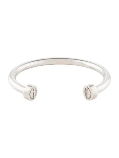 Pre-owned Tiffany & Co Circle Edge Cuff Bracelet, 6.5" In Multi