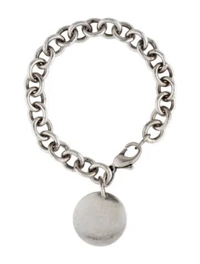 Pre-owned Tiffany & Co Circle Tag Charm Bracelet”, 7" In Multi