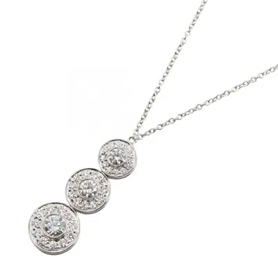 Pre-owned Tiffany & Co Clear Platinum 950 Necklace () In Multi