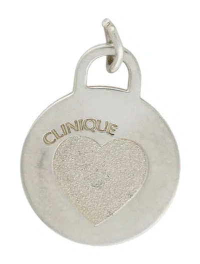 Pre-owned Tiffany & Co 'clinique' Heart Round Tag Charm In Multi