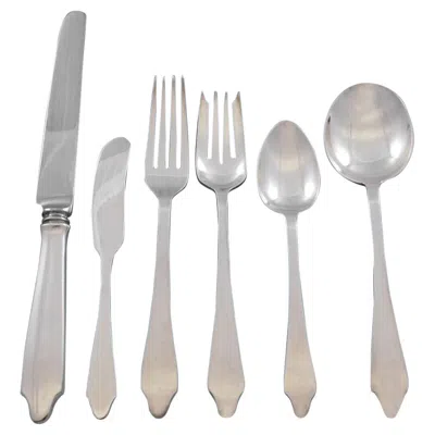 Pre-owned Tiffany & Co Clinton By  Sterling Silver Flatware Set 12 Service 74 Pieces