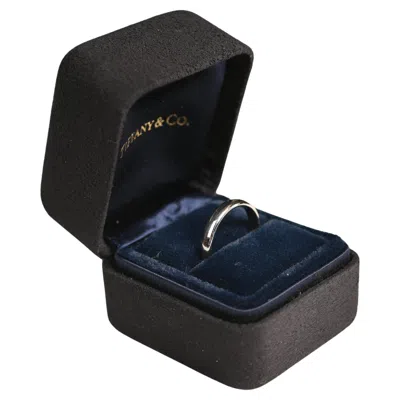 Pre-owned Tiffany & Co Tiffany And Co Comfort Fit Wedding Ring. Polished Band Platinum 3.1mm Size 5.5 In Multi