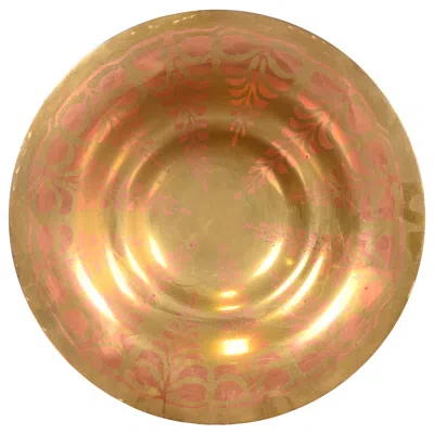Pre-owned Tiffany & Co . Copper On Gilt Bronze Decorative Shallow Bowl, Circa 1900 In Gold