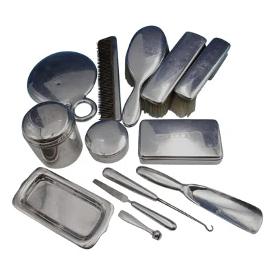 Pre-owned Tiffany & Co Cordis By . Sterling Silver Dresser Set 13-piece Vintage