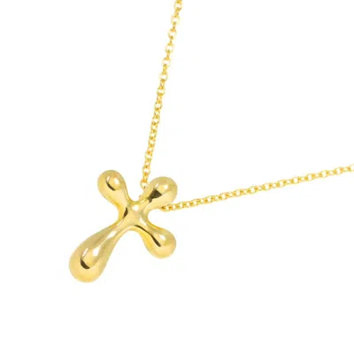 Pre-owned Tiffany & Co Cross Gold (18k) Necklace ()