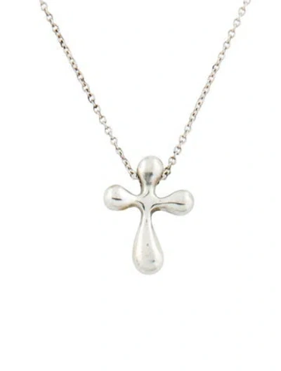 Pre-owned Tiffany & Co Cross Pendant, 16" In Multi
