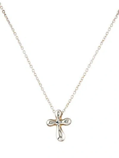 Pre-owned Tiffany & Co Cross Pendant Necklace In Multi
