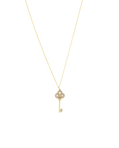 Tiffany & Co Crown Key In 18kt Gold With Diamonds In Purple
