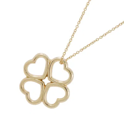 Pre-owned Tiffany & Co Crown Of Hearts Yellow Gold (18k) Necklace () In Multi