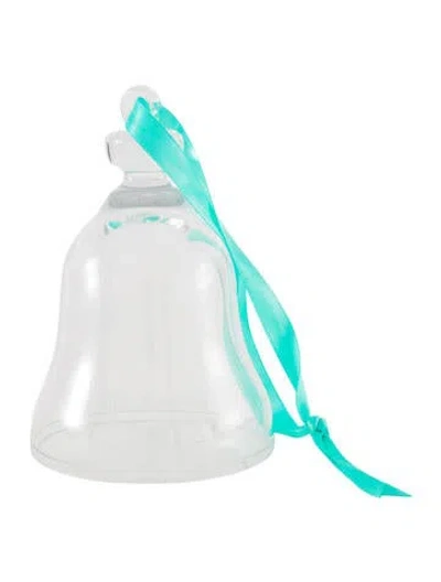 Pre-owned Tiffany & Co Crystal 2017 Bell Ornament In Transparent
