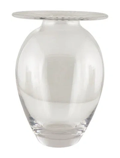 Pre-owned Tiffany & Co Crystal Bouquet Vase In Transparent